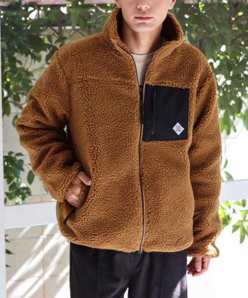 Bling Leads ブルゾン アウター 「Bk」ボアハイネックZIPブルゾン