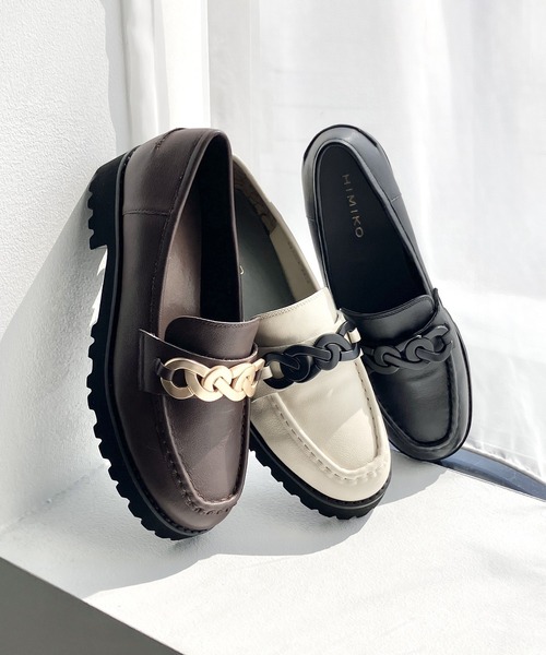 HIMIKO ローファー 「HIMIKO」「ZOZOTOWN限定」メタルモチーフトラック