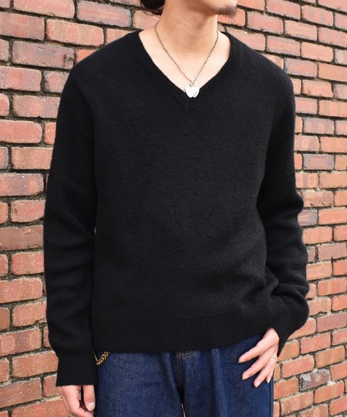 Noen（ノエン） セーター ニット モヘアVネックニット メンズ