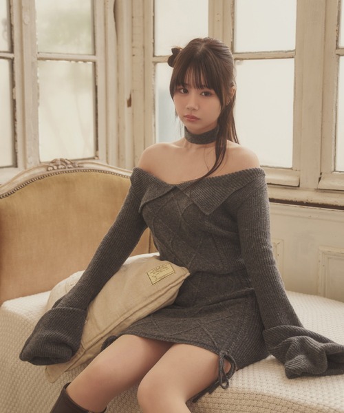 M DOLLY セットアップ *M DOLLY original* cable knit alba set up