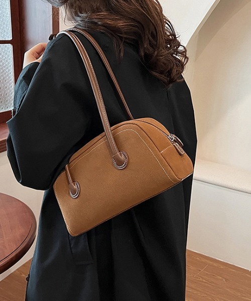 FREE STYLISTS ボストンバッグ Y2K スエード調 横長 ボストンバッグ