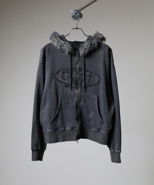 BIKE STAR（バイクスター） パーカー オーバルロゴ刺繍ZIPパーカー