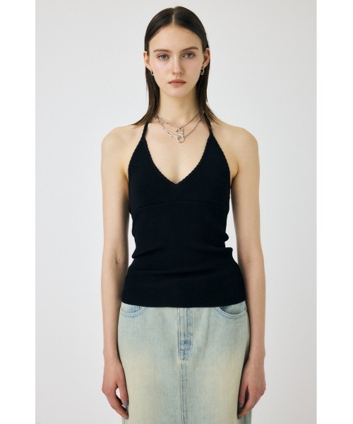 MOUSSY（マウジー） キャミソール 「セットアップ対応」HALTER KNIT