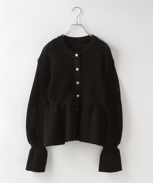 LOWRYS FARM（ローリーズファーム） カーディガン ペプラムニット