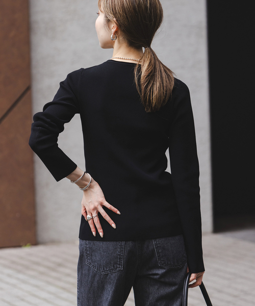 NOBLE（ノーブル） ニット セーター 「WEB限定追加」レースアップ