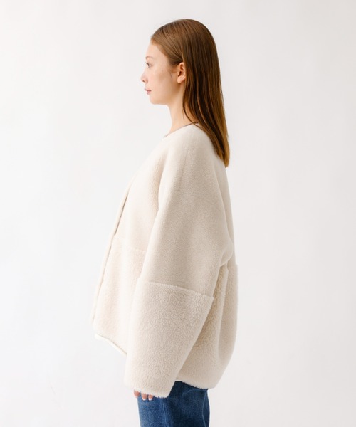 MICA&DEAL（マイカアンドディール） ノーカラーコート コート