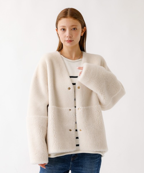 MICA&DEAL（マイカアンドディール） ノーカラーコート コート