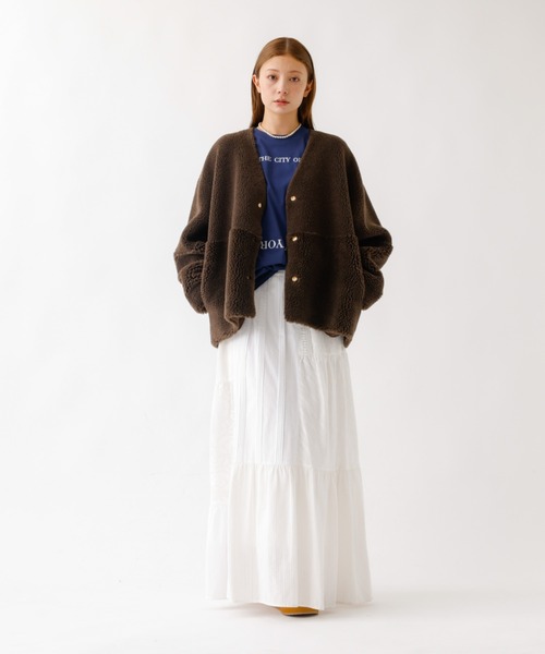 MICA&DEAL（マイカアンドディール） ノーカラーコート コート