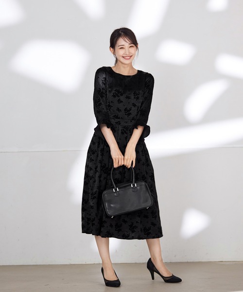 Tiaclasse ワンピース 「安田美沙子さん着用」フラワーフロッキー