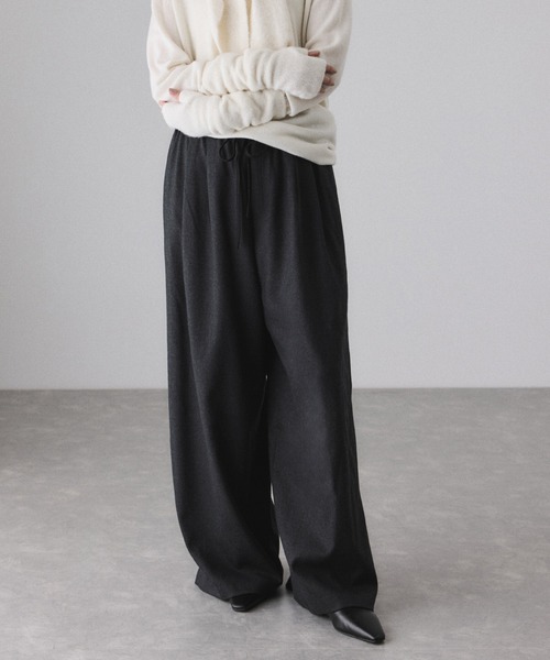 ADAM ET ROPE'（アダムエロペ） スラックス パンツ イージースラックス