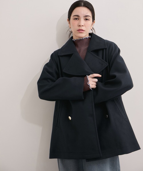 LE CERCLE par rope' ピーコート pコート ウールライクダブル