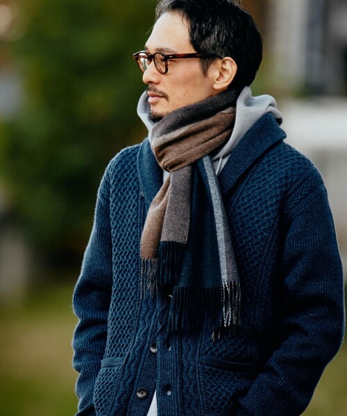 SHIPS（シップス） カーディガン SHIPS:「手洗い可能」ウール コットン