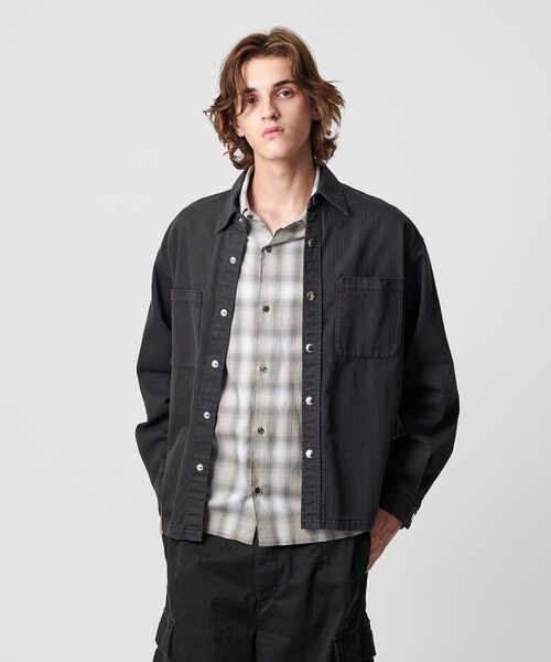 monkey time BEAUTY＆YOUTH UNITED ARROWS シャツ ドビー ヘリンボーン