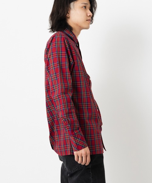 merc（メルク） シャツ タータンチェックシャツ メンズ : ZOZOTOWN