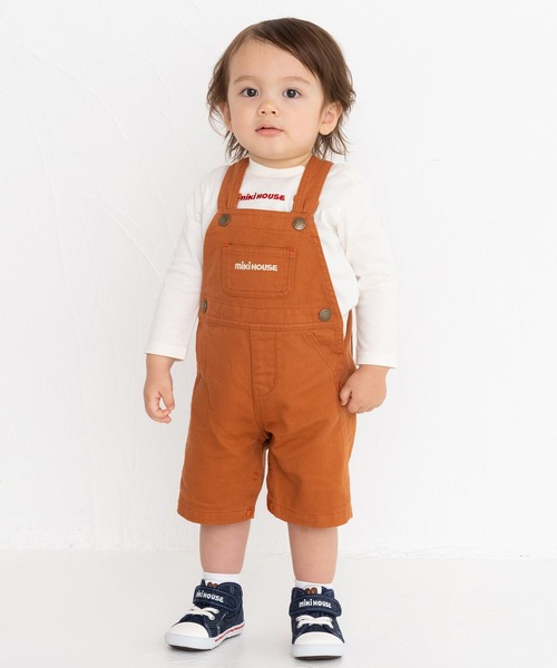 MIKI HOUSE（ミキハウス） サロペット オーバーオール ロゴデニム7分丈