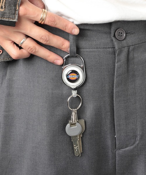 Dickies（ディッキーズ） キーホルダー 「Dickies」ロゴカラビナリール