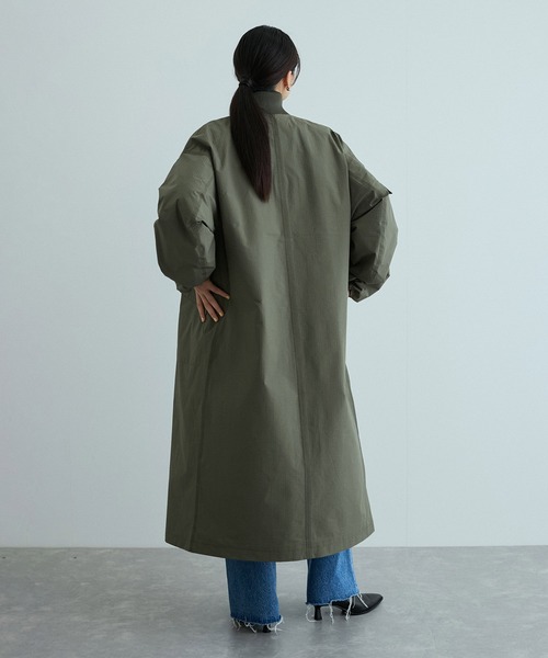 GANNI（ガニー） コート アウター Tech Seersucker Oversized Shell