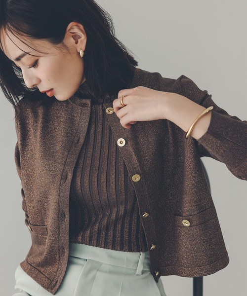 anuans（アニュアンス） カーディガン シルクブレンドベーシックニット