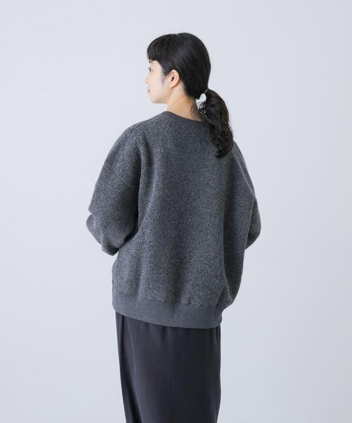 かぐれ ウール ボア プルオーバー ブラウン トレーナー かぐれ ウール