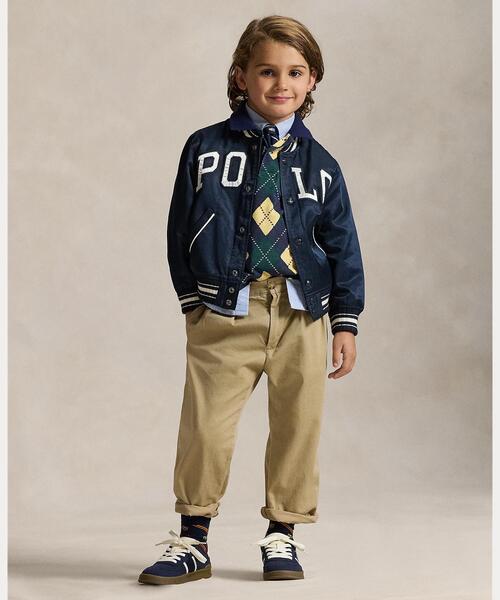 Polo Ralph Lauren Childrenswear スタジャン アウター ロゴ サテン