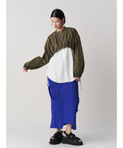 UN3D.（アンスリード） ブラウス シャツ LAYERED SHIRT CAMISOLE