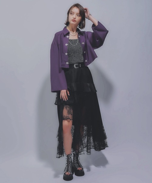 HARE（ハレ） ブラウス シャツ チャイナパーツシャツ(HARE) レディース