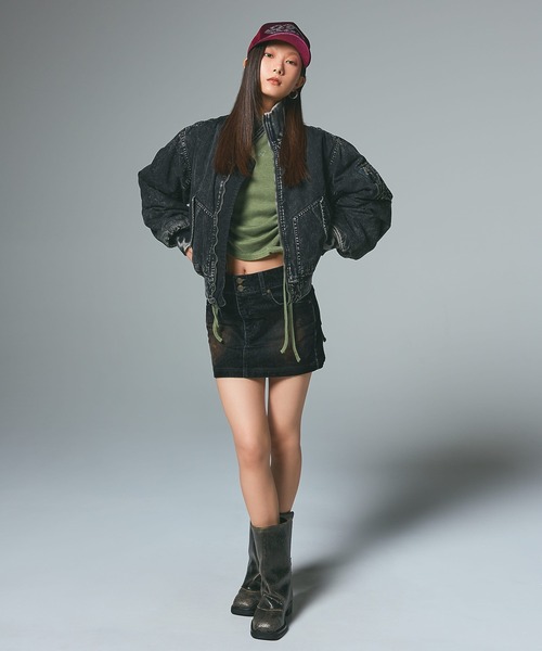 X-girl（エックスガール） ma1 ma-1 FADED REVERSIBLE MA-1 JACKET