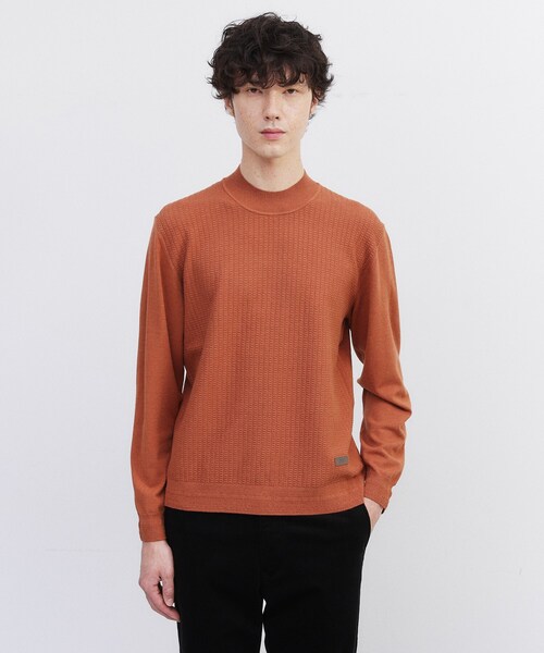 TAKEO KIKUCHI（タケオキクチ） セーター ニット ハイゲージ モック