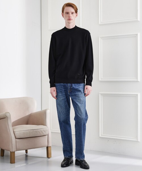 TAKEO KIKUCHI（タケオキクチ） セーター ニット ハイゲージ モック