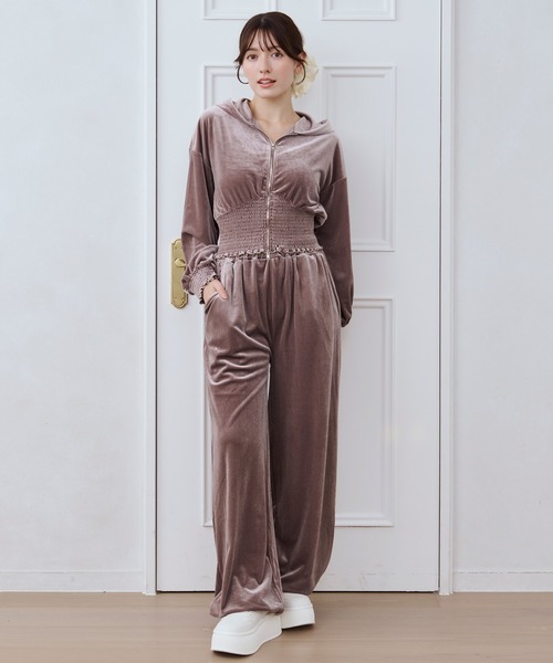 セットアップ 「SET ITEM」velour set up /ベロアセットアップ