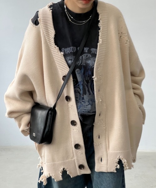 MASONPRINCE カーディガン 「日本別注」クレイジーダメージ