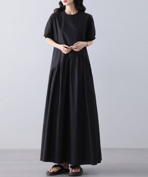 ワンピース Aラインシンプルロングワンピース : ZOZOTOWN Yahoo!店