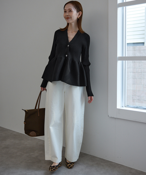 SLOBE IENA（スローブイエナ） カーディガン 「WEB限定/追加2」Vネック