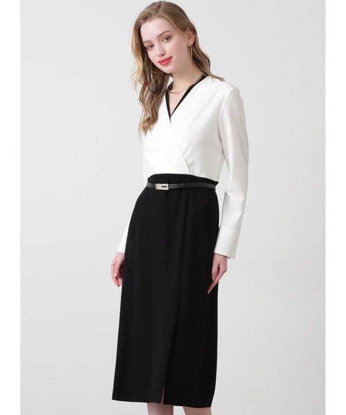 PINKY&DIANNE（ピンキー アンド ダイアン） ワンピース バイカラー