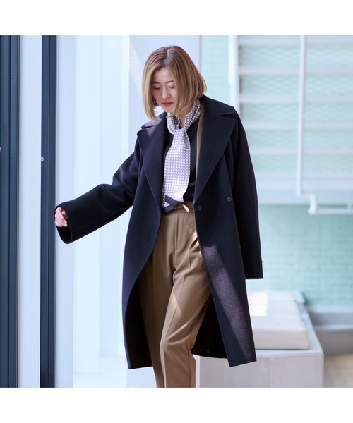 AOYAMA ピーコート pコート カシミヤの風合いの良さ、暖かさ、軽さを