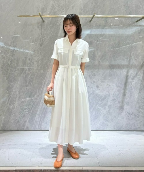 allureville（アルアバイル） シャツワンピース サッカースキッパー