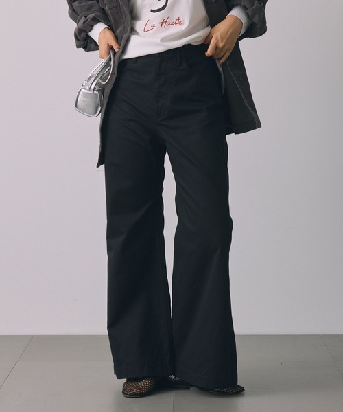 BABYLONE（バビロン） チノパン ライトチノフレアパンツ レディース