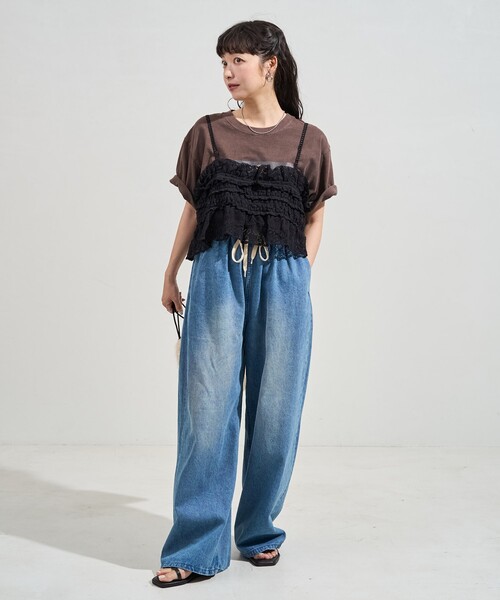 FREAK'S STORE（フリークスストア） キャミソール ヴィンテージ風 2WAY