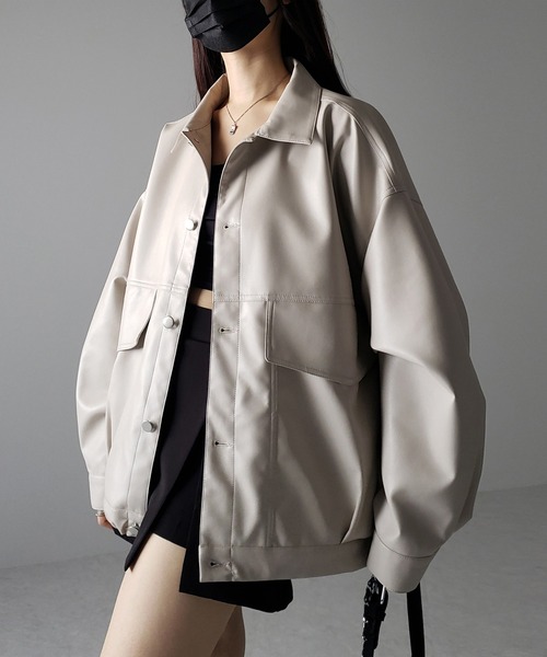 me+em select（ミームセレクト） ブルゾン アウター 「 裾絞り可能