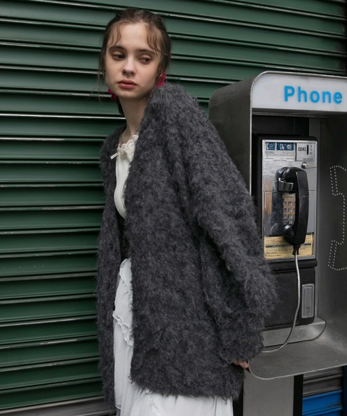 forksy.（フォルクシー） カーディガン 「forksy.」モンスターシャギー