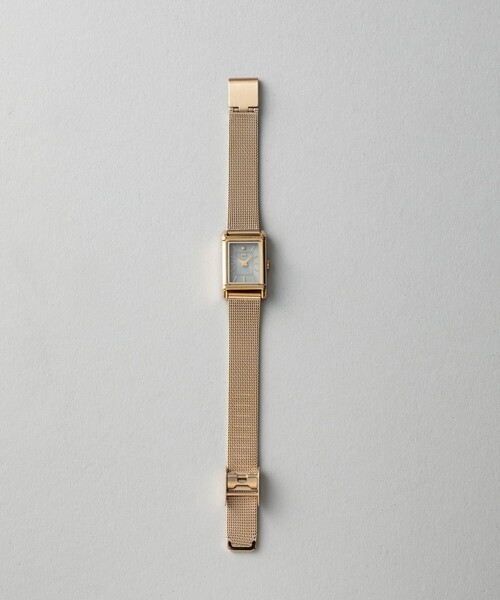 ete（エテ） 腕時計 ソーラーウォッチ スクエア メッシュベルト