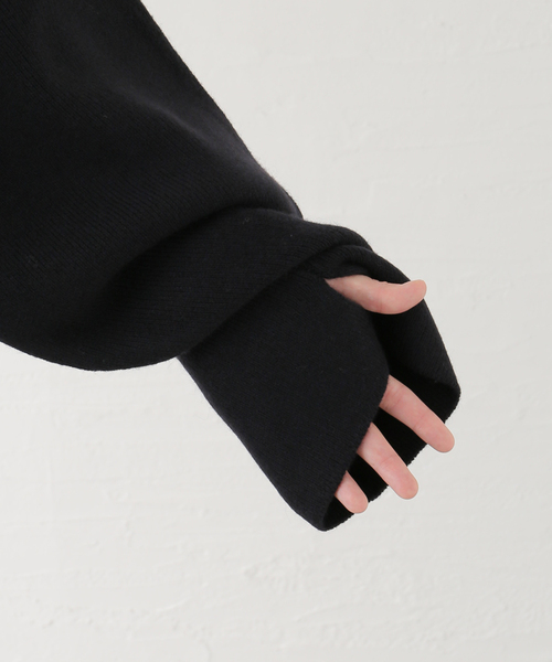 SEEALL ニット SEEALL EXTRA OVER HIGH NECK SWEATER SAU41 KJ681