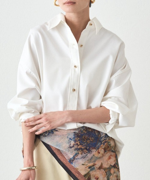 Loungedress（ラウンジドレス） ブラウス シャツ サテンBIGシャツ