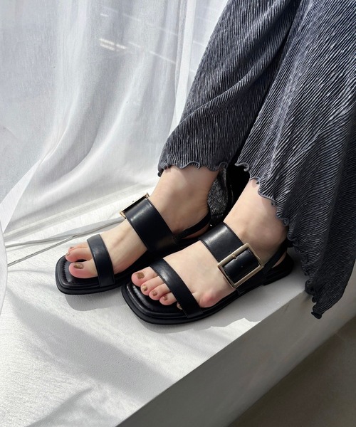 WA ORiental TRaffic サンダル ベルトバックルフラットサンダル/52217