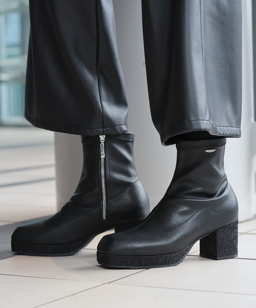 HARE（ハレ） ブーツ MINIシャークハイソールブーツ(HARE) メンズ