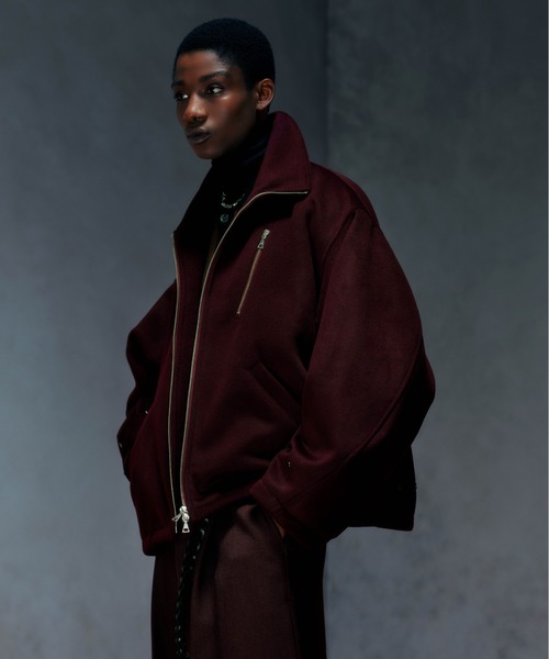 HARE（ハレ） ブルゾン アウター ウールZIPブルゾン(HARE) メンズ