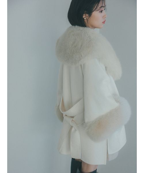 SNIDEL（スナイデル） コート チェスターコート ファーケープコート