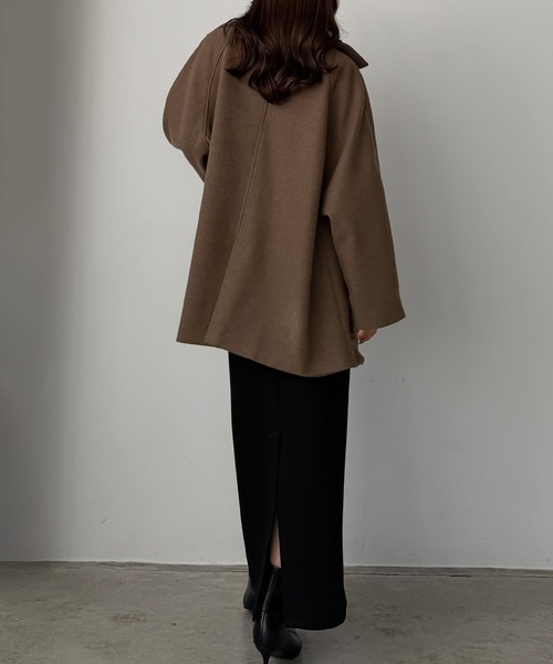 callautia（カラウティア） ステンカラーコート コート ゴールドボタン