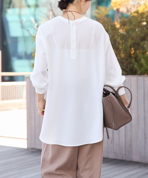 RIVE DROITE（リヴドロワ） ブラウス シャツ ジョーゼットポケット