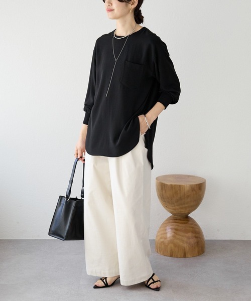 RIVE DROITE（リヴドロワ） ブラウス シャツ ジョーゼットポケット